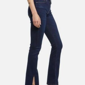 Frame Denim Dark Blue Le Mini Boot Jeans, size 27.